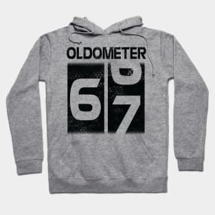 Oldometer Happy Birthday 67 Years Old Was Born In 1953 To Me You Papa Dad Mom Brother Son Husband Hoodie